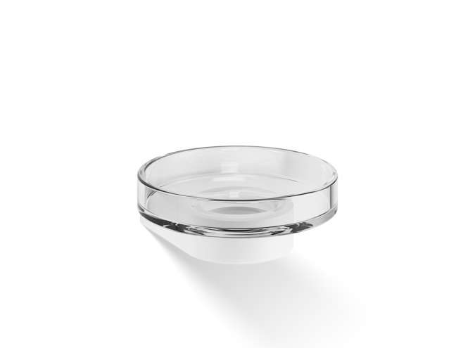 Zeepbakje Century - Wandbevestiging - Glass & Matt White
