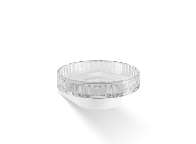 Zeepbakje Century - Wandbevestiging - Cutt Glass & Matt White