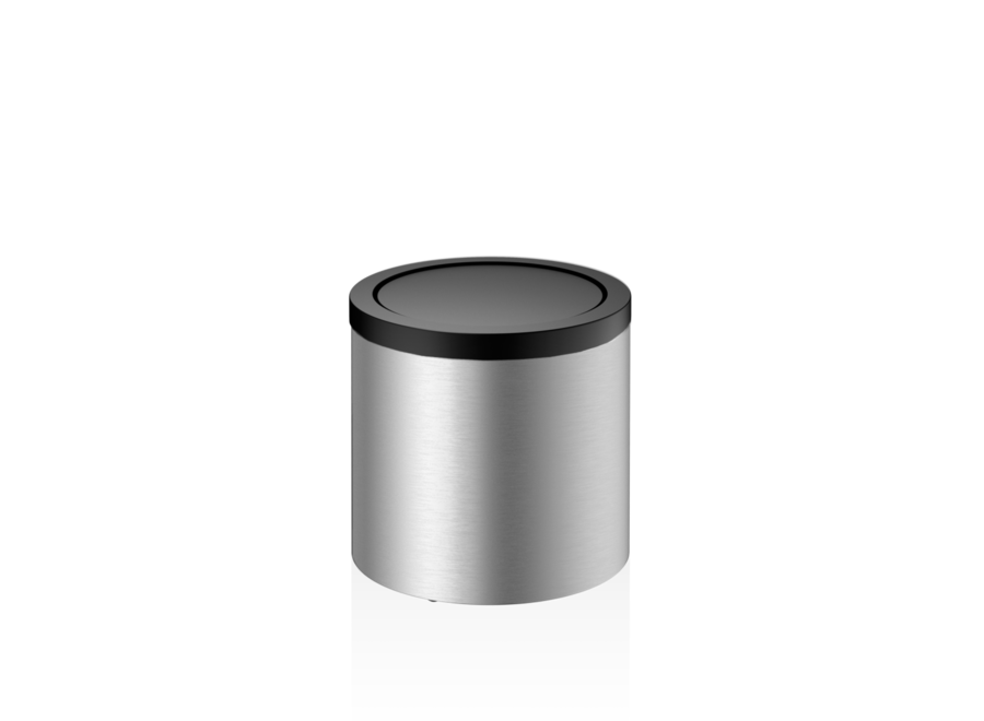 Paper bin 'Mikado' - DW 125 - Stainless steel / Matt Black