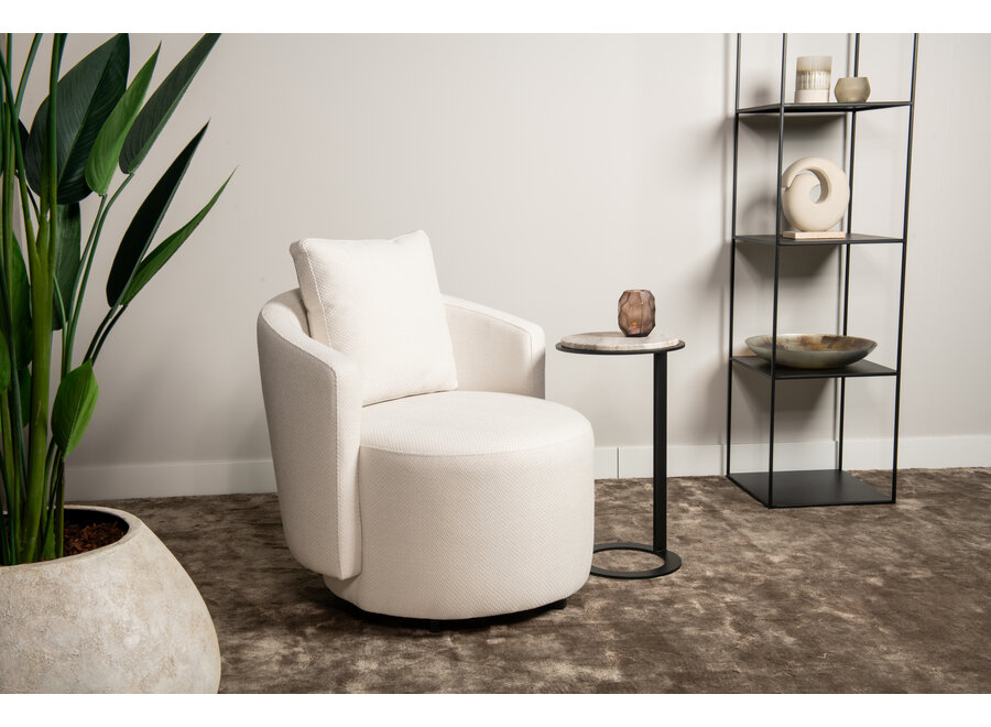 Draaistoel 'Lewis' Aesthetic White - CareClean
