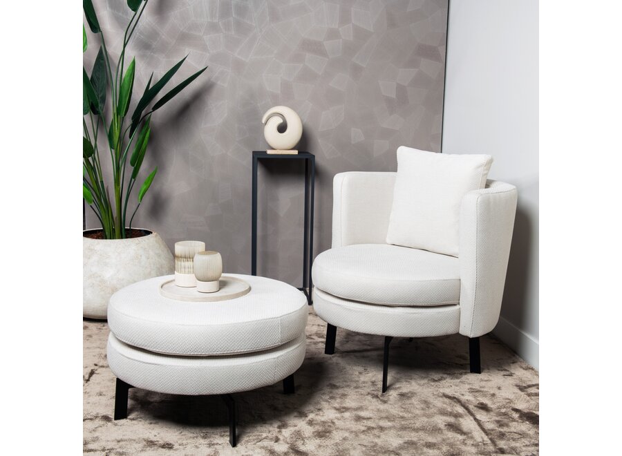 Draaistoel 'Jenson' Aesthetic White - CareClean