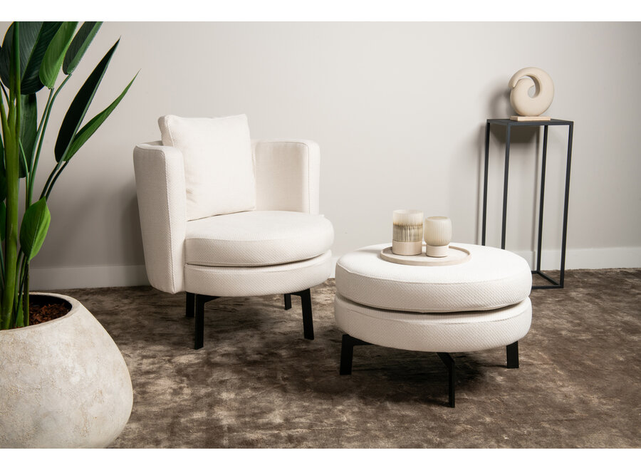Draaistoel 'Jenson' Aesthetic White - CareClean