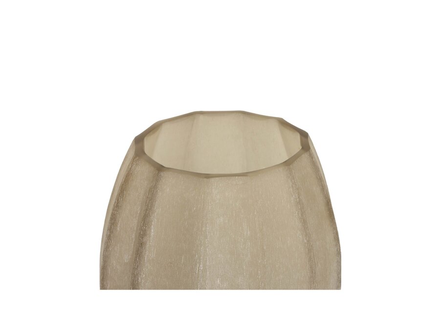 Tealight 'Pyrite' - frosted smoke