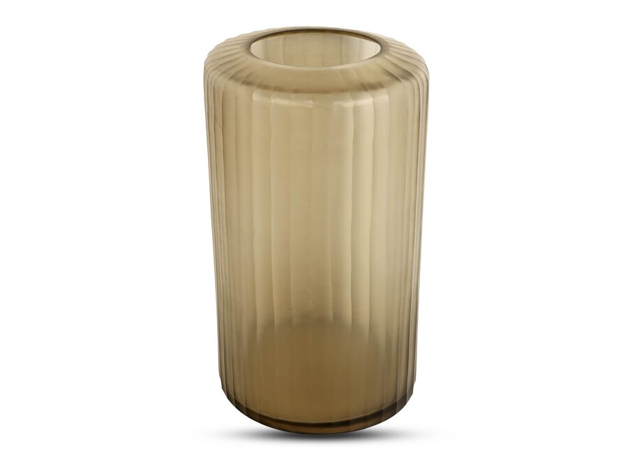 Vase 'Basalte' L - smoke