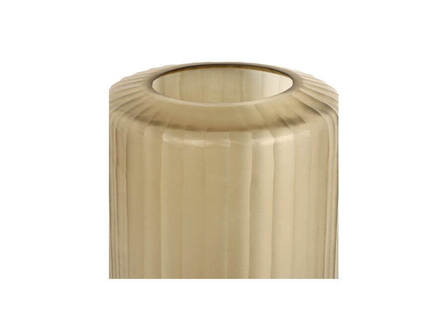 Vase 'Basalte' L - smoke