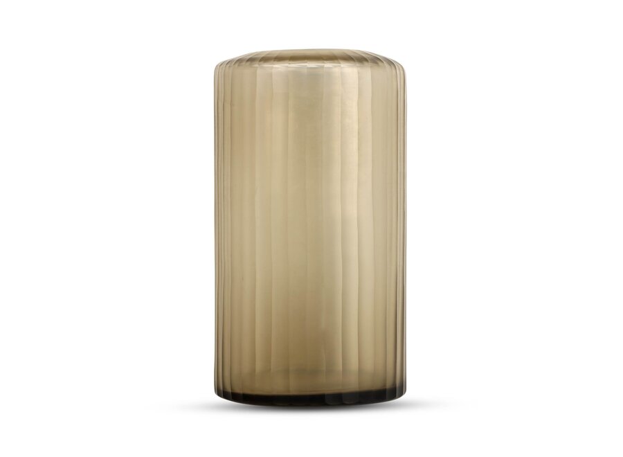Vase 'Basalte' L - smoke