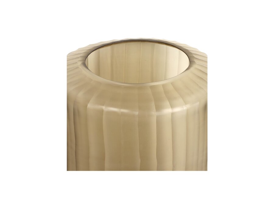 Vase 'Basalte' M - smoke