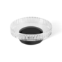 Porte-savon 'Club' - Black matt / Cut Glass