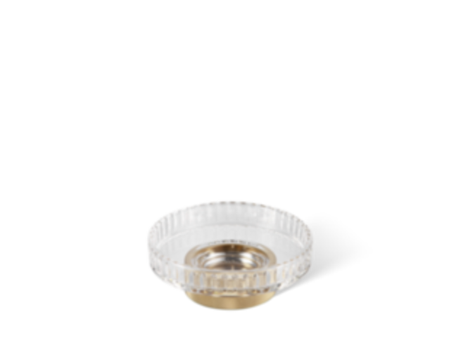 Zeepbakje Club - Gold matt / Cut Glass