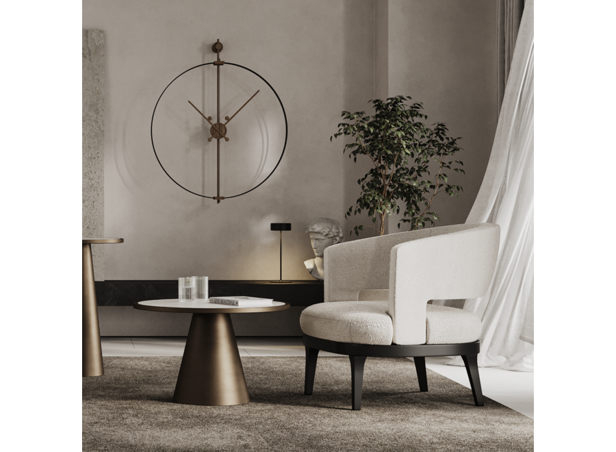 Design Wall Clock 'Barcelona Premium Black'