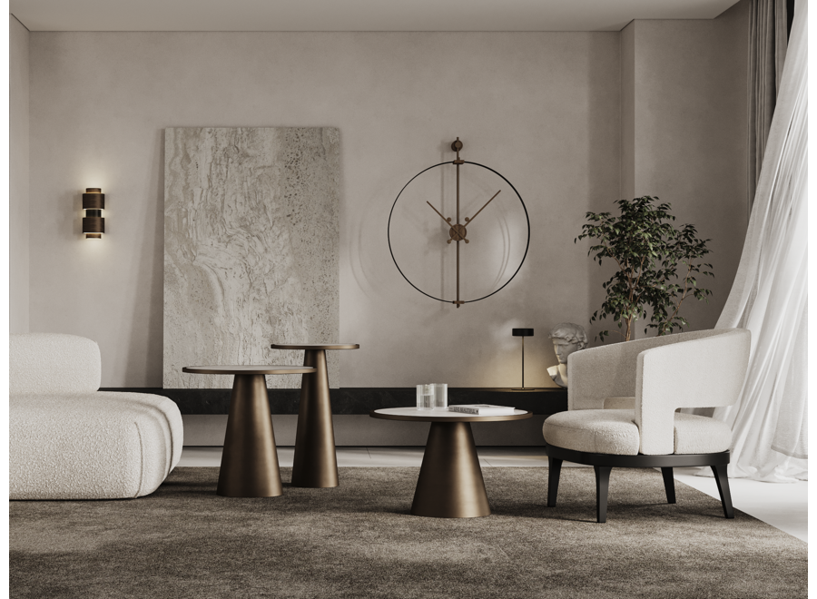 Design Wandklok 'Barcelona Premium Black'