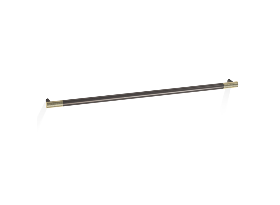 Towel rail 'Club' - Dark Metal Matt / Gold Matt