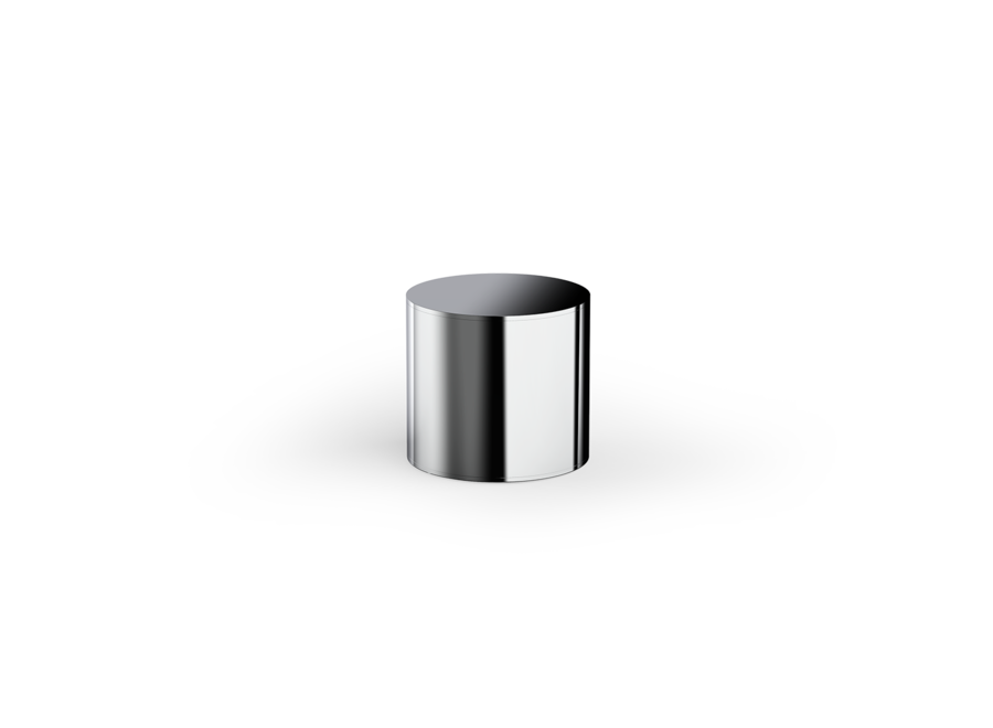 Opbergdoos met deksel 'Club' - Chrome