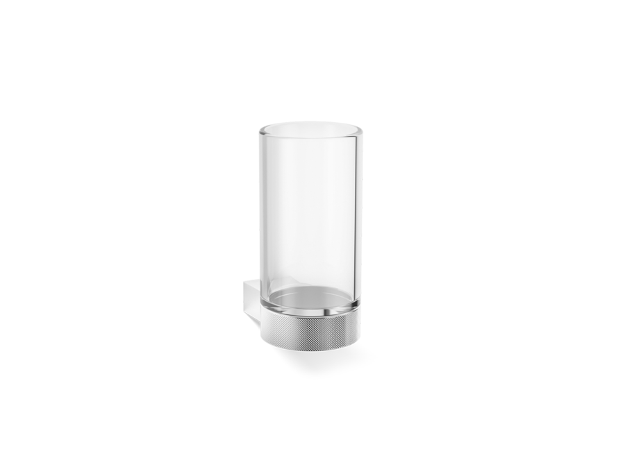 Becher  'Club' - Wandmontage - Chrome/Clear Glass