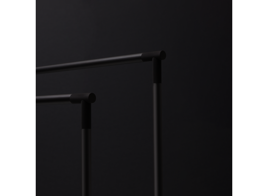 Handdoekrek 'Club' - Matt Black