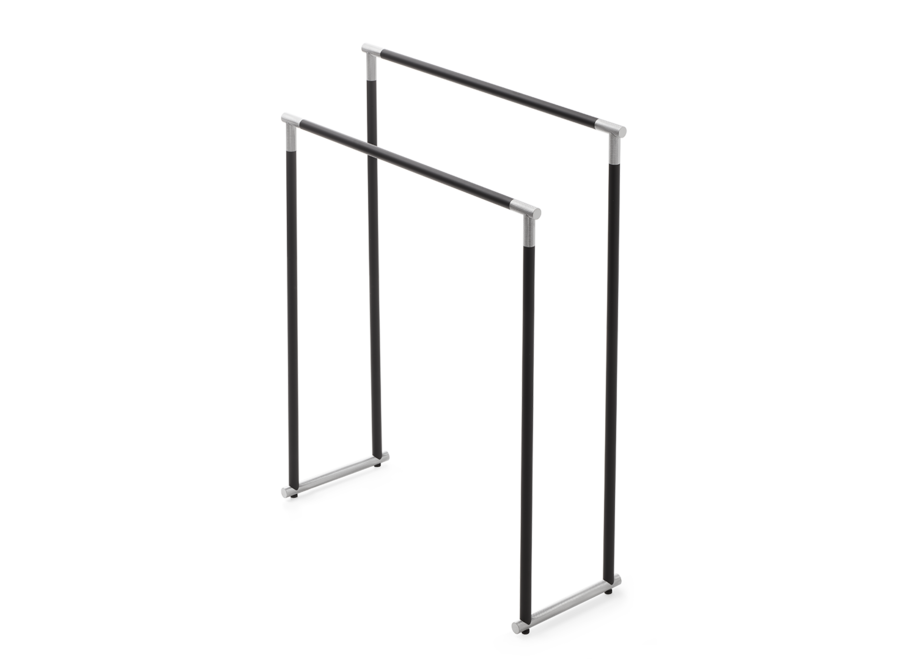 Towel rail Club - Matt Black/Chrome