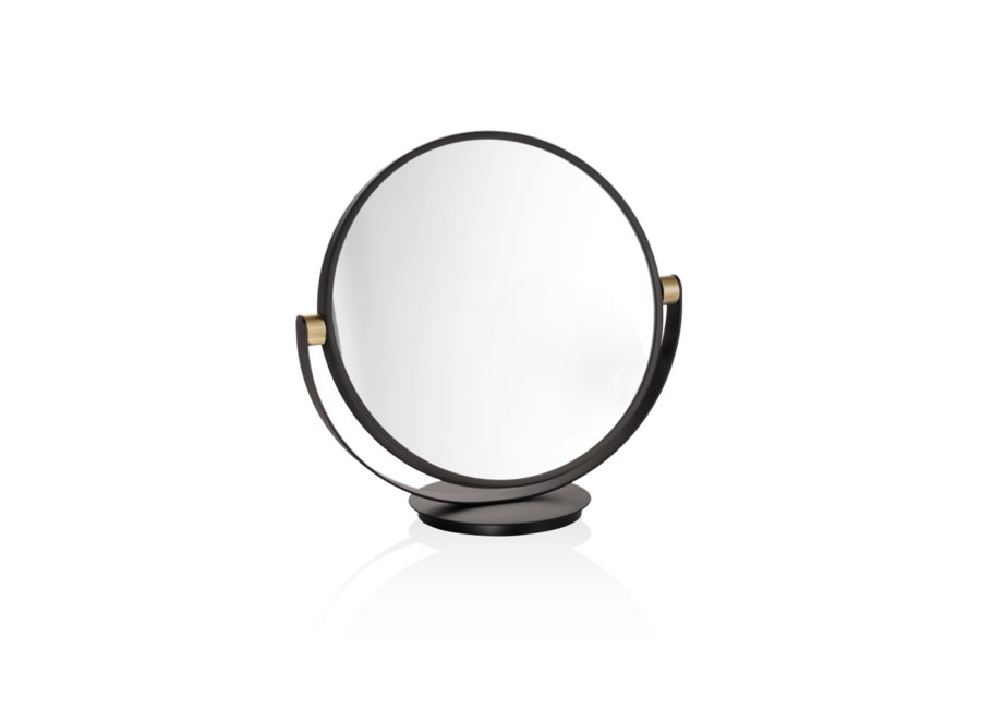 Kosmetikspiegel 'Club' - Dark Metal / Matt Gold