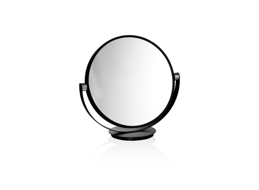 Vanity Mirror 'Club' - Matt Black / Chrome