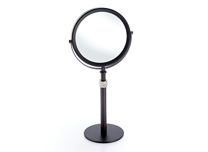 Kosmetikspiegel Club - Matt Black / Chrome