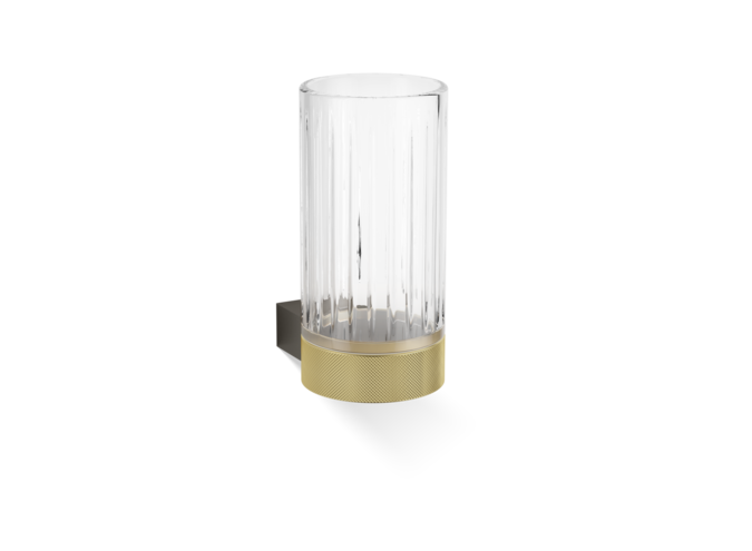 Beker  Club - Wandbevestiging - Dark metal|Matt Gold /Cut Glass