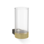 Beker  'Club' - Wandbevestiging - Dark metal|Matt Gold /Clear Glass