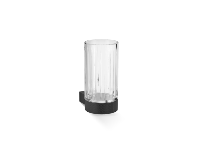 Beker  Club - Wandbevestiging - Matt Black/Cut Glass