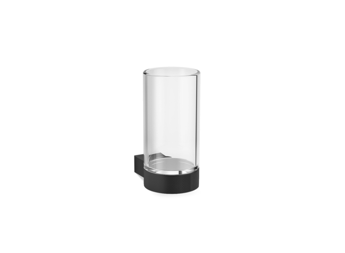 Beker  Club - Wandbevestiging - Matt Black/Clear Glass