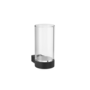 Becher  'Club' - Wandmontage - Matt Black/Clear Glass