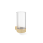 Beker  'Club' - Wandbevestiging - Matt Gold/Clear Glass