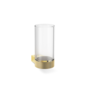 Becher  'Club' - Wandmontage - Gold/Clear Glass