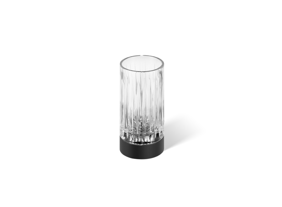 Beker Club - Matt Black/Cut Glass