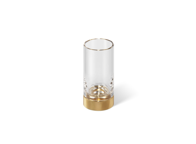 Becher Club - Gold/Clear Glass