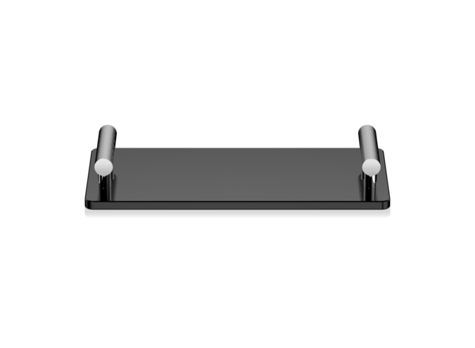 Dienblad Club - Chrome/Black