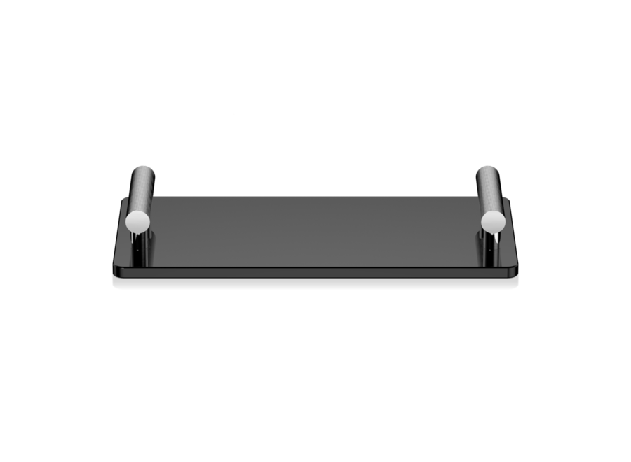 Tablett 'Club' - Chrome/Black
