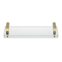 Dienblad 'Club' - Gold / Clear Glass