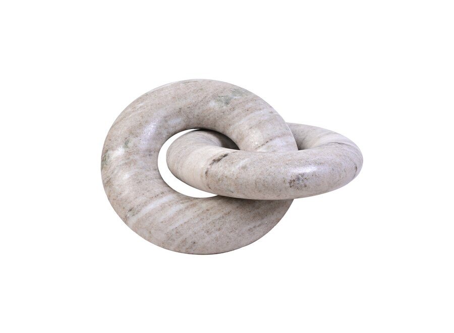 Objet déco 'Marble ring' - Beige - S