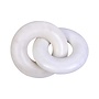 Objet déco 'Marble ring' - Off White - S