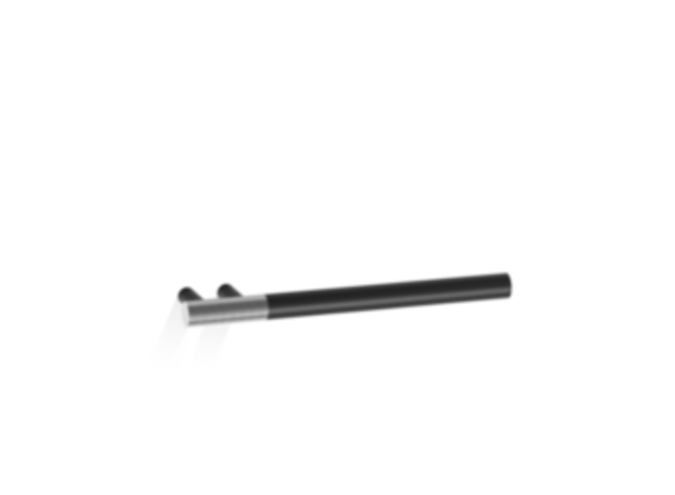 Towel rail Club - Chrome - Black Matt / Chrome