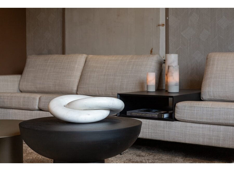 Objet déco 'Marble ring' - Off White - L