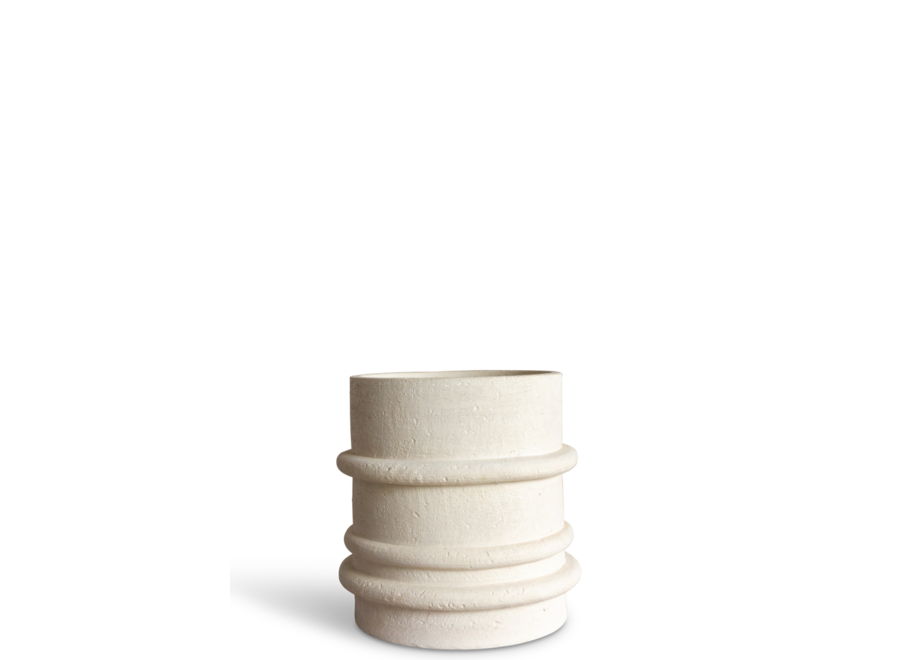 Planter 'Preston' White - S