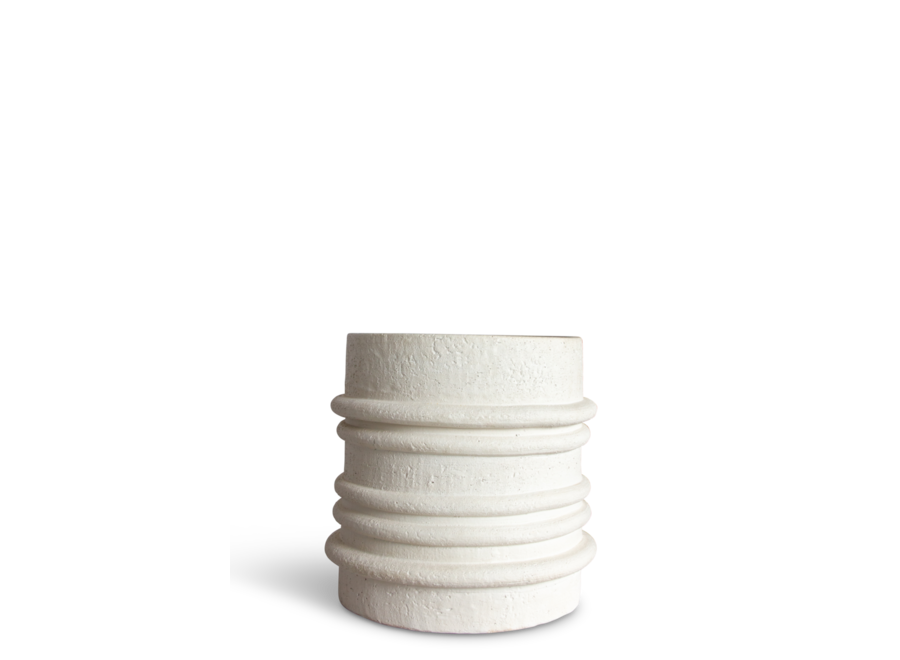 Planter 'Preston' White - L