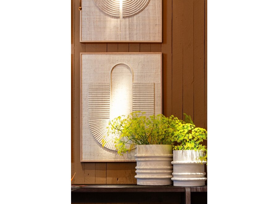Planter 'Preston' White - L