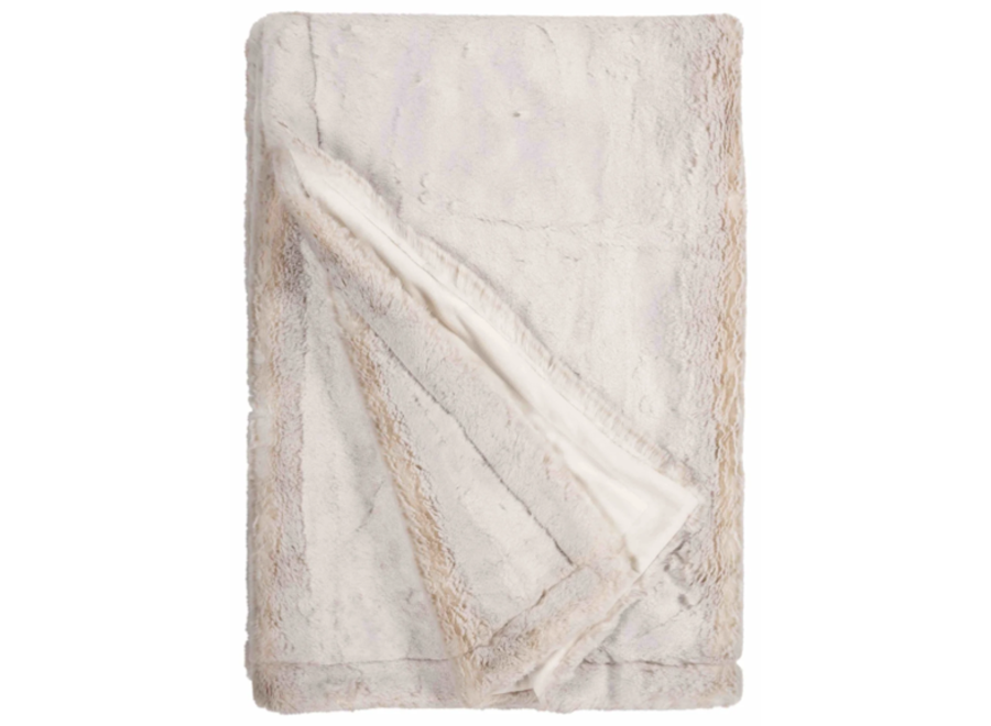 Couverture fausse fourrure 'Polarwolf' 140 x 200 cm