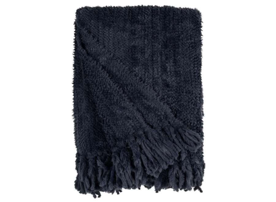 Plaid - Indigo Yak in size 130x180cm
