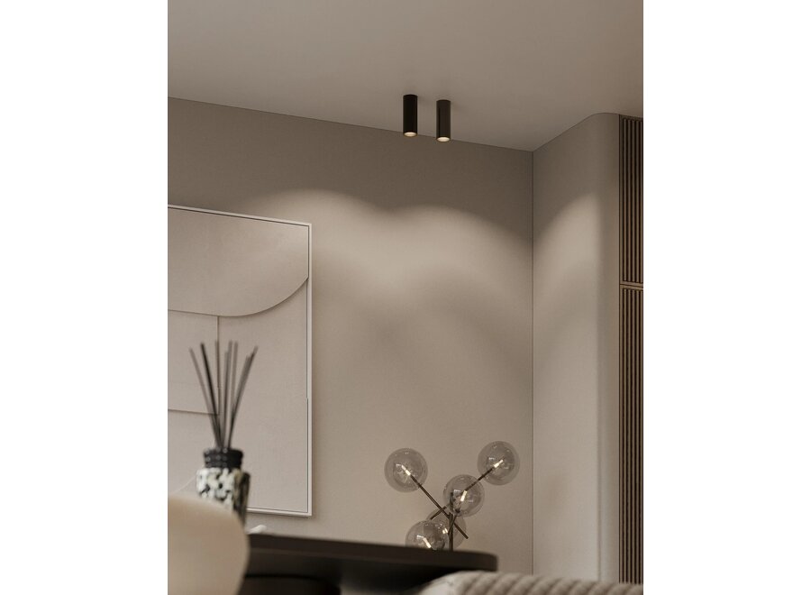 Spot plafonnier Tubes - Gun Metal