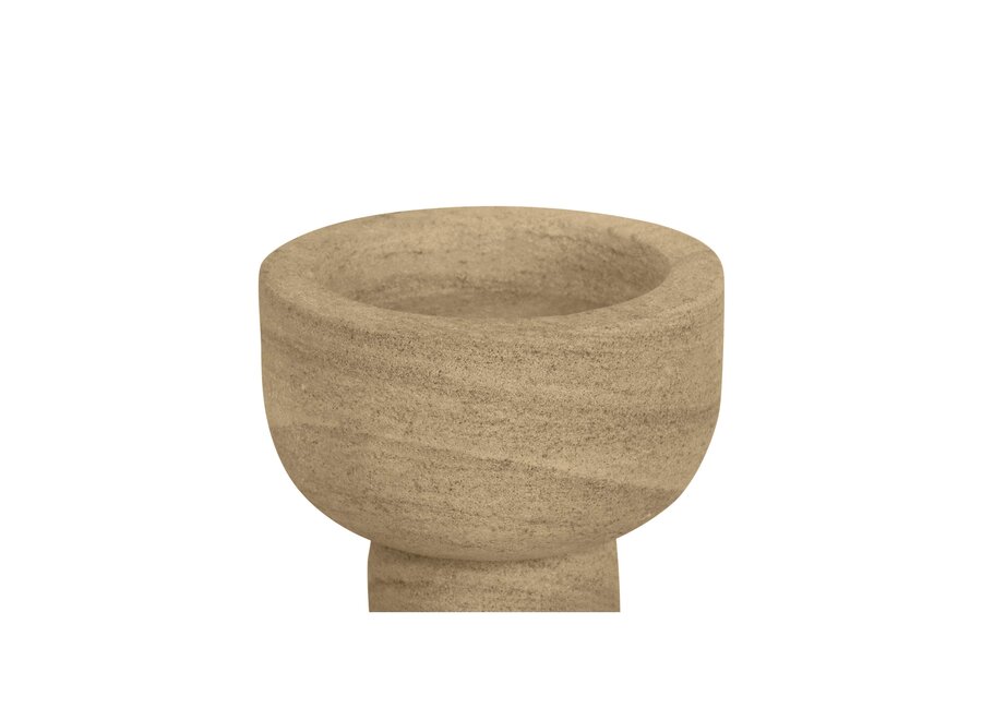 Candlestick 'Nyborg' S - smoke
