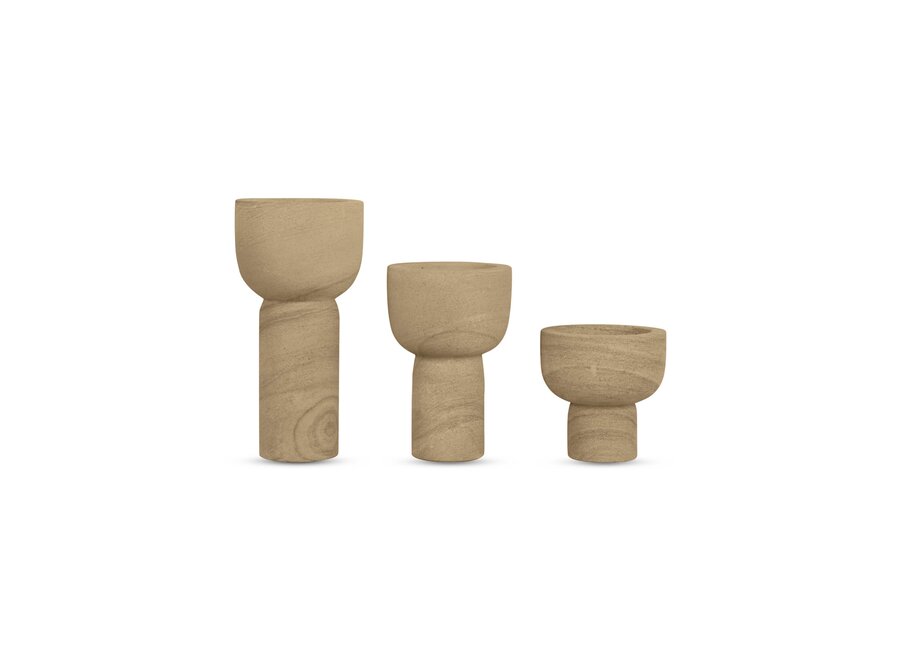 Candlestick 'Nyborg' S - smoke