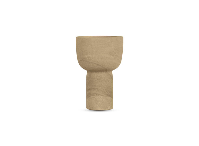 Candlestick 'Nyborg' M - smoke