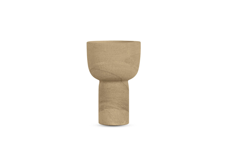 Candlestick 'Nyborg' M - smoke