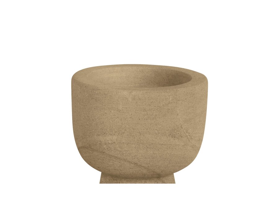 Candlestick 'Nyborg' M - smoke